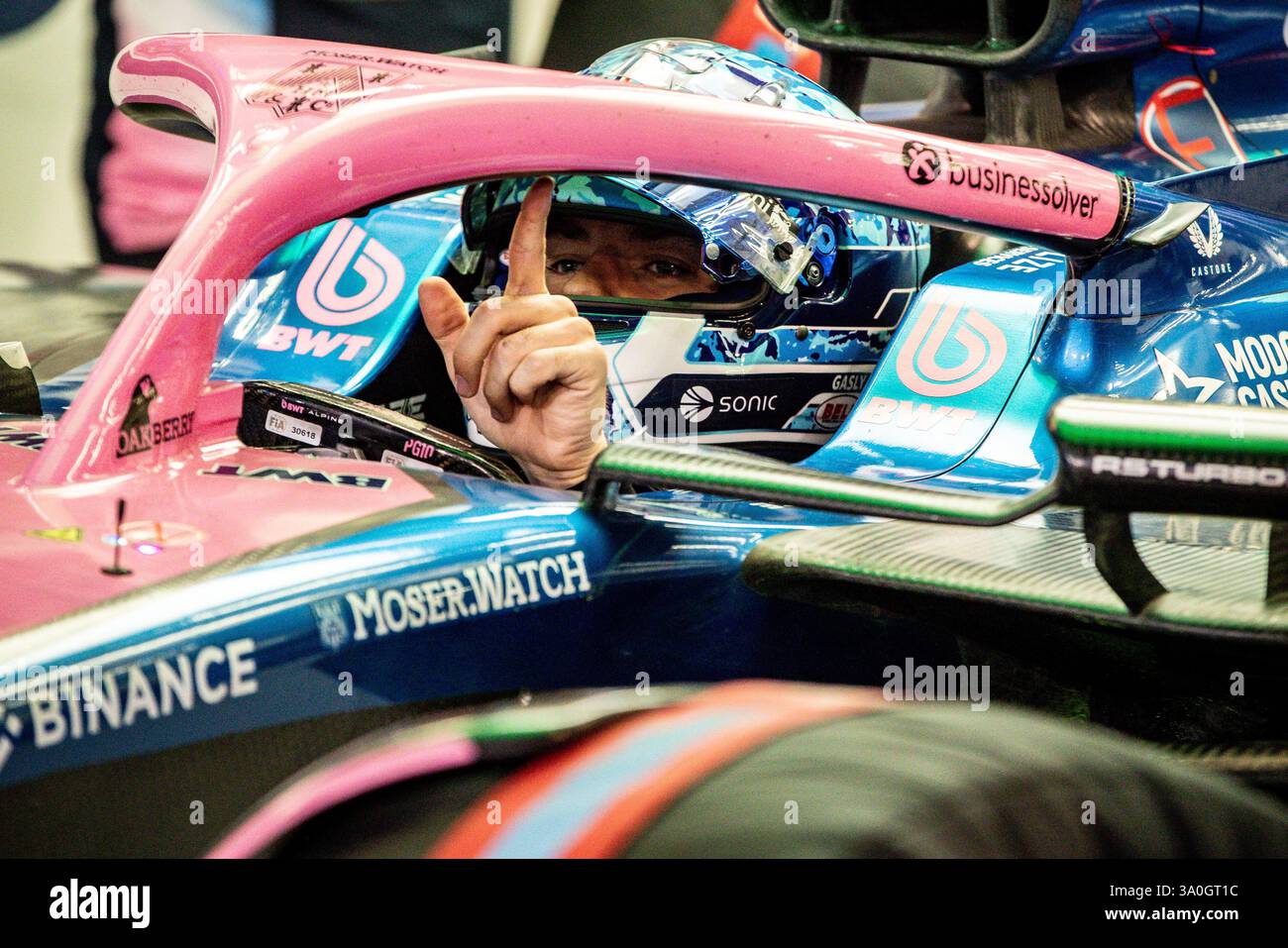 Sakhir, Bahrain. 26-28. Februar 2025. FIA F1-Weltmeisterschaft 2025. Test Vor Der Saison. Pierre Gasly, Alpine. Stockfoto