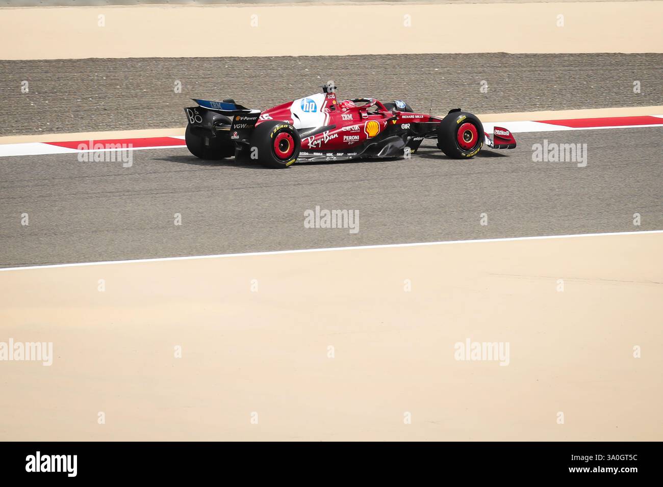Sakhir, Bahrain. 26-28. Februar 2025. FIA F1-Weltmeisterschaft 2025. Test Vor Der Saison. Charles Leclerc, Ferrari. Stockfoto