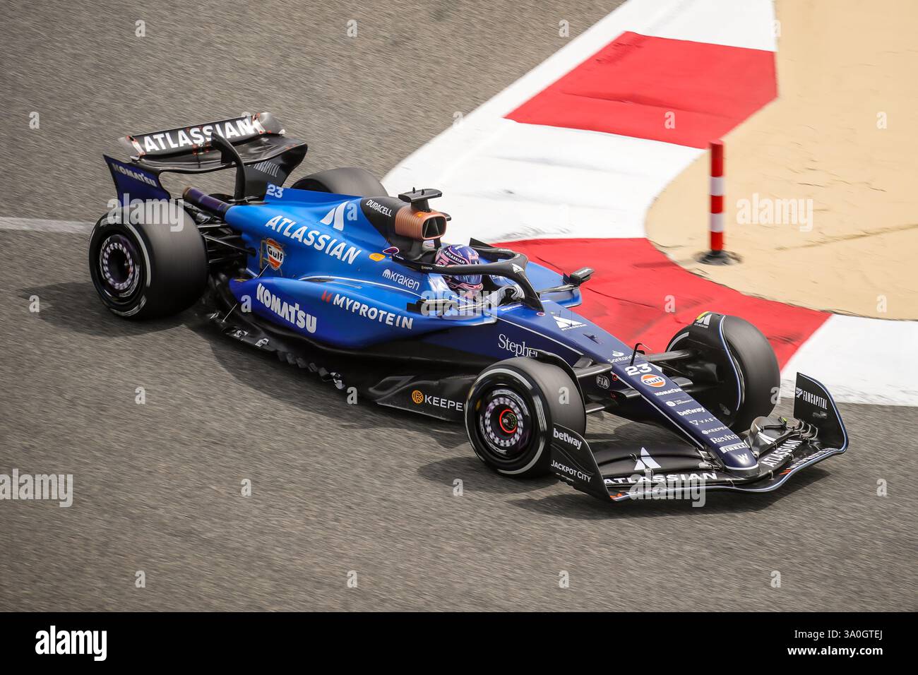 Sakhir, Bahrain. 26-28. Februar 2025. FIA F1-Weltmeisterschaft 2025. Test Vor Der Saison. Alexander Albon, Williams. Stockfoto