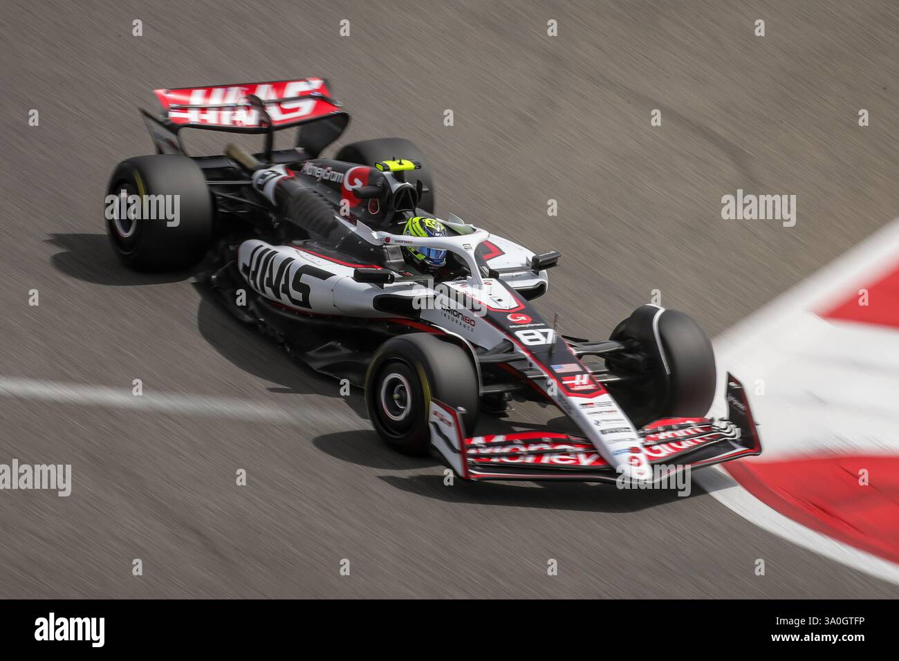 Sakhir, Bahrain. 26-28. Februar 2025. FIA F1-Weltmeisterschaft 2025. Test Vor Der Saison. Oliver Bearman, Haas. Stockfoto