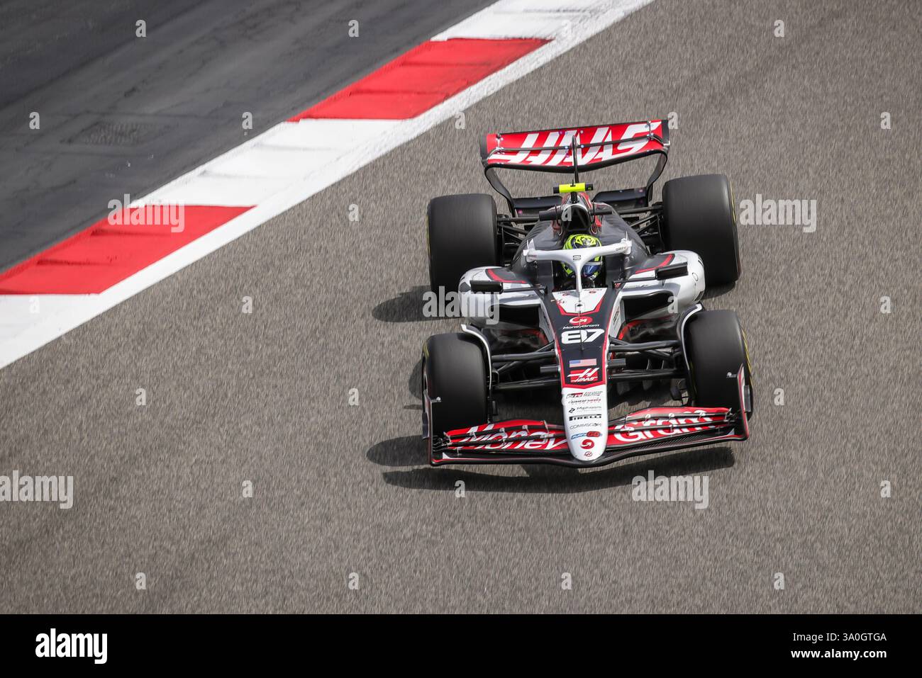 Sakhir, Bahrain. 26-28. Februar 2025. FIA F1-Weltmeisterschaft 2025. Test Vor Der Saison. Oliver Bearman, Haas. Stockfoto