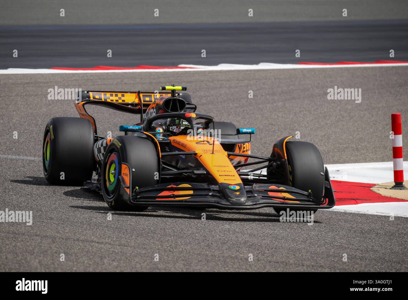 Sakhir, Bahrain. 26-28. Februar 2025. FIA F1-Weltmeisterschaft 2025. Test Vor Der Saison. Lando Norris, Mclaren. Stockfoto