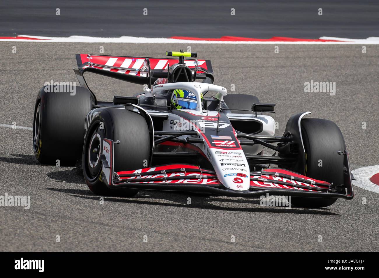 Sakhir, Bahrain. 26-28. Februar 2025. FIA F1-Weltmeisterschaft 2025. Test Vor Der Saison. Oliver Bearman, Haas. Stockfoto
