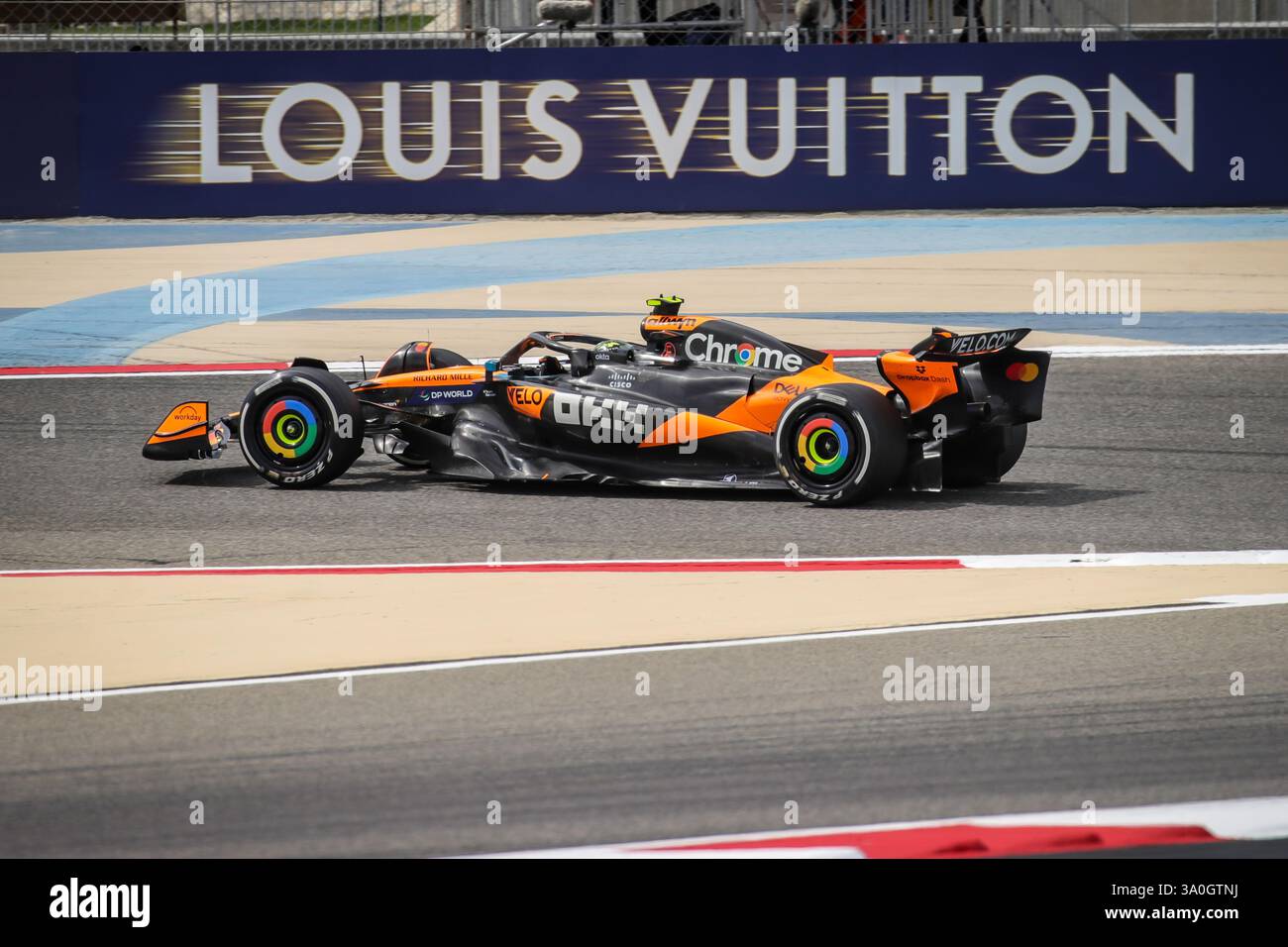 Sakhir, Bahrain. 26-28. Februar 2025. FIA F1-Weltmeisterschaft 2025. Test Vor Der Saison. Lando Norris, Mclaren. Stockfoto