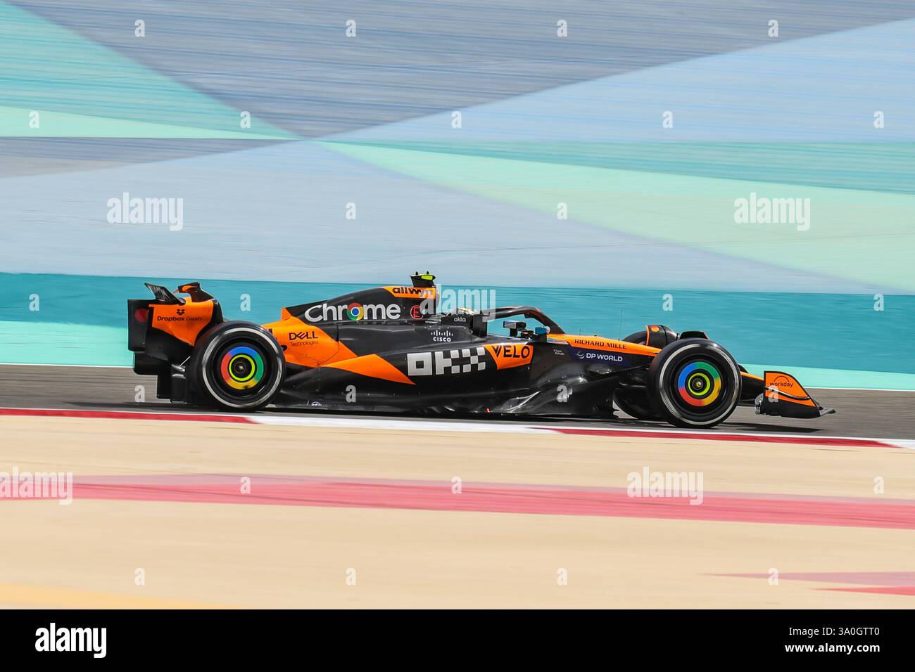 Sakhir, Bahrain. 26-28. Februar 2025. FIA F1-Weltmeisterschaft 2025. Test Vor Der Saison. Lando Norris, Mclaren. Stockfoto