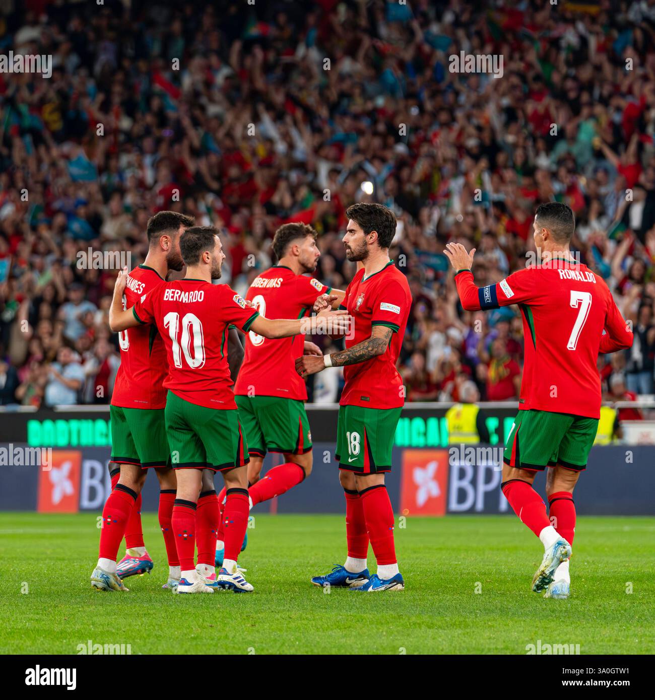 UEFA Nations League Portugal gegen Escocia - Lissabon Stockfoto UEFA Nations League Portugal gegen Escocia - Lissabon Stockfoto