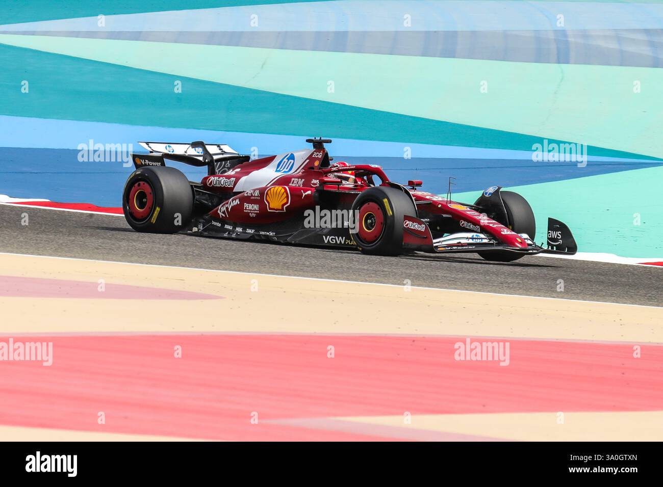 Sakhir, Bahrain. 26-28. Februar 2025. FIA F1-Weltmeisterschaft 2025. Test Vor Der Saison. Charles Leclerc, Ferrari. Stockfoto