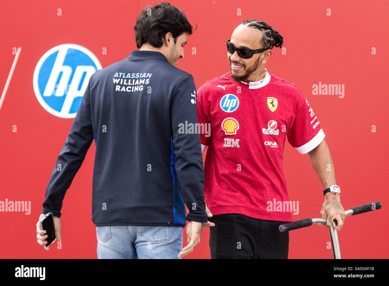 Sakhir, Bahrain. 26-28. Februar 2025. FIA F1-Weltmeisterschaft 2025. Test Vor Der Saison. Lewis Hamilton, Ferrari. Stockfoto