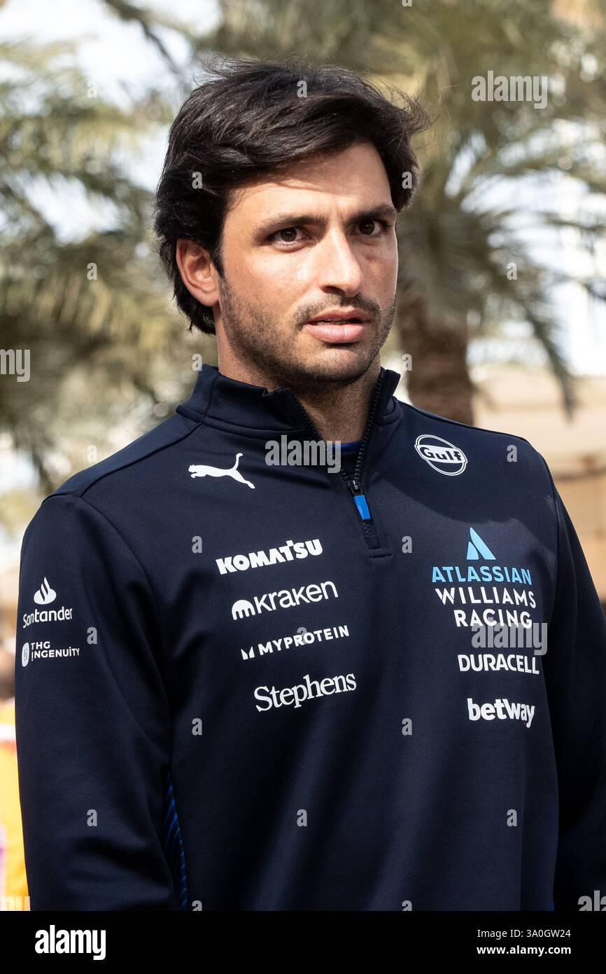 Sakhir, Bahrain. 26-28. Februar 2025. FIA F1-Weltmeisterschaft 2025. Test Vor Der Saison. Carlos Sainz, Williams. Stockfoto