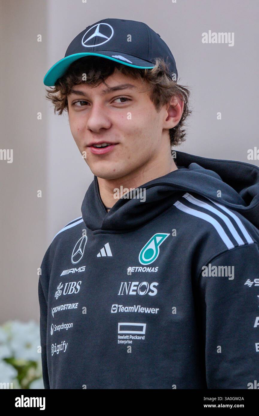 Sakhir, Bahrain. 26-28. Februar 2025. FIA F1-Weltmeisterschaft 2025. Test Vor Der Saison. Kimi Antonelli, Mercedes. Stockfoto