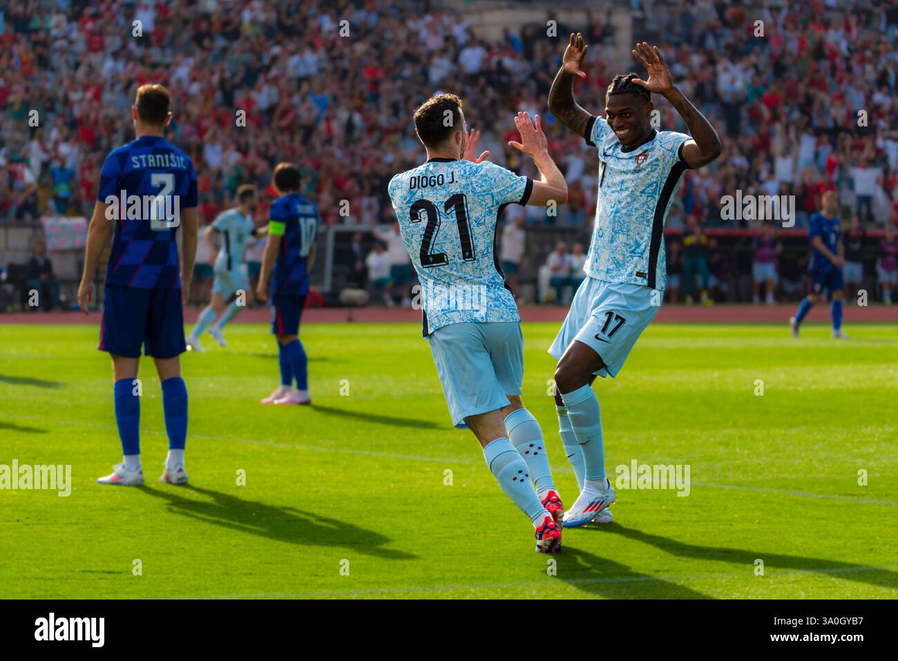 Jogos Preparacao Portugal Vs Croacia 2024 Lissabon Stockfoto Jogos Preparacao Portugal Vs Croacia 2024 Lissabon Stockfoto