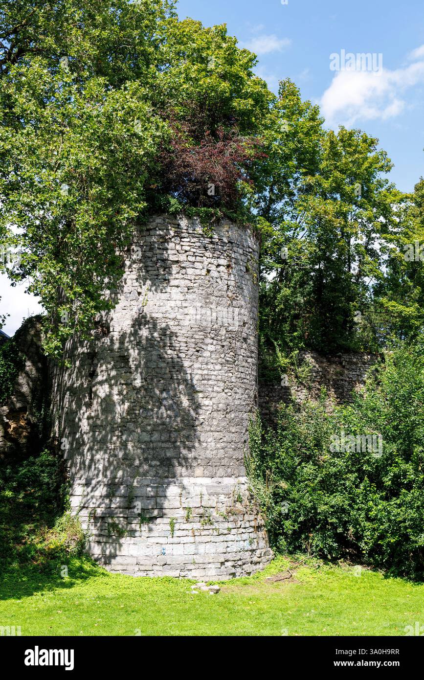 Alte Stadtmauer, Tournai, Belgien Stockfoto
