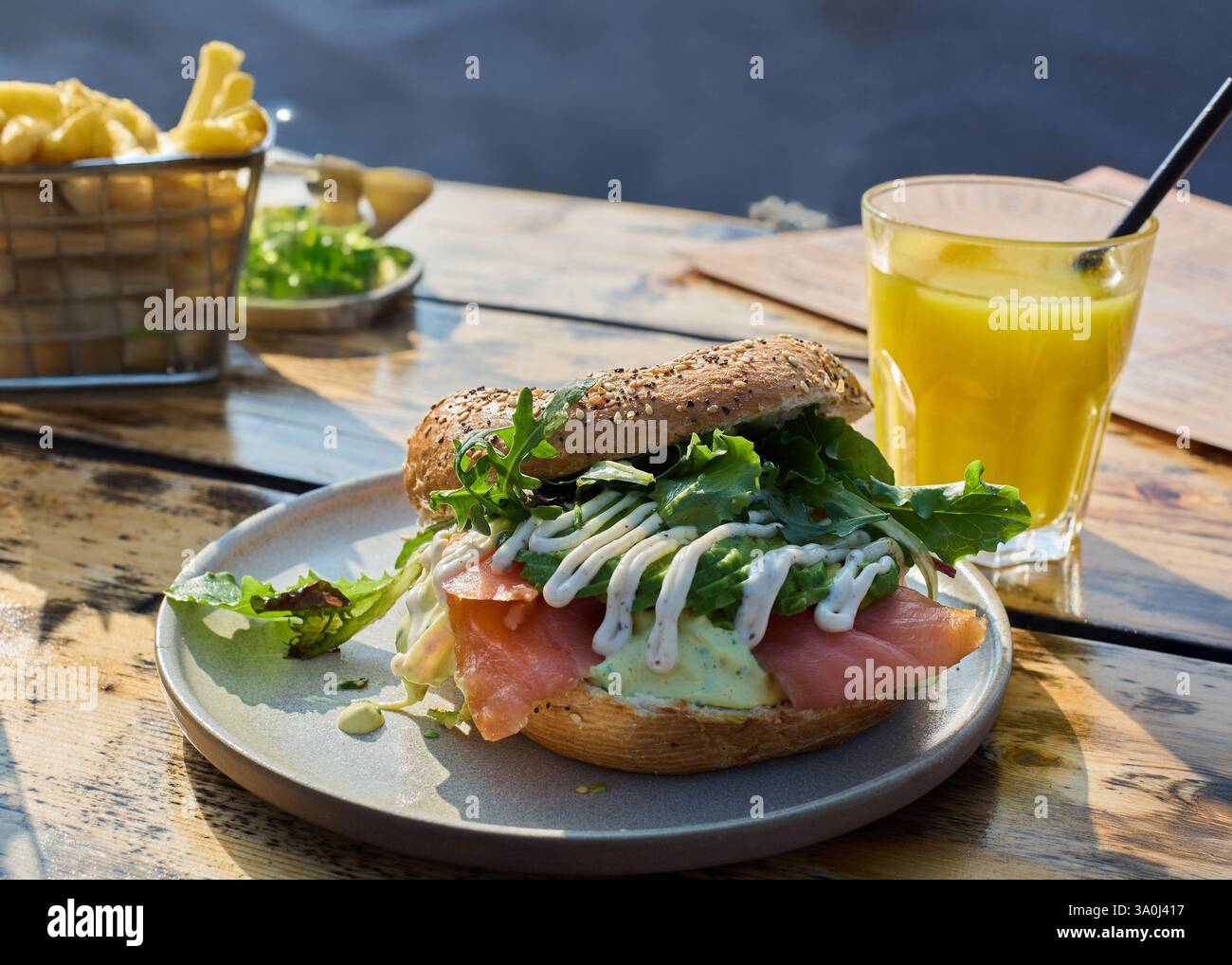 BAGLE-SANDWICH Stockfoto