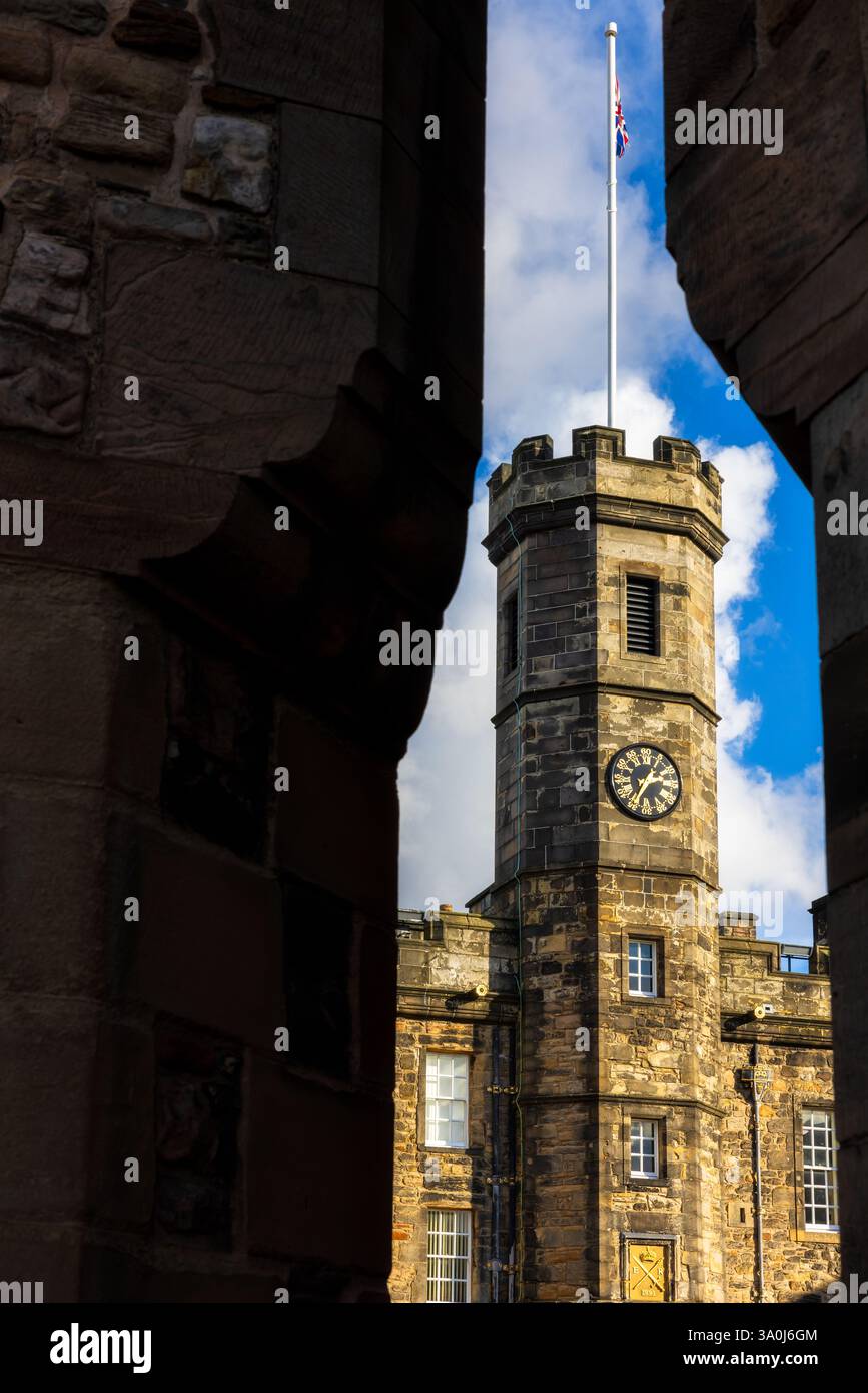 Royal Palace Tower, Edinburgh Castle, Schottland, Großbritannien Stockfoto