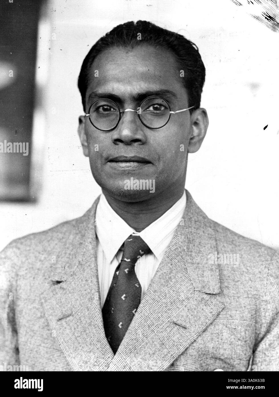 S.W.R.D. Bandaranaike. Januar 1938. Stockfoto