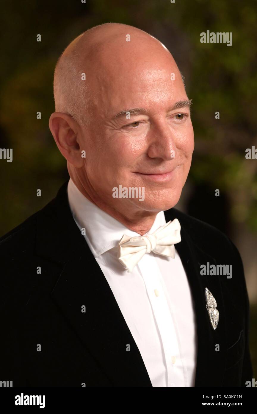 Jeff Bezos bei der Vanity Fair Oscar Party 2025 anlässlich der 97. Oscar-Verleihung im Wallis Annenberg Center for the Performing Arts. Beverly Hills, 02.03.2025 Stockfoto