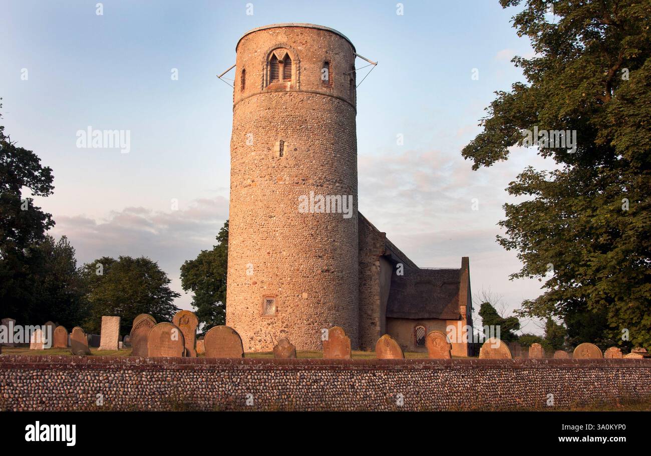 Pfarrkirche St. Margaret, Herringfleet, Haddiscoe, Suffolk, East Anglia Stockfoto