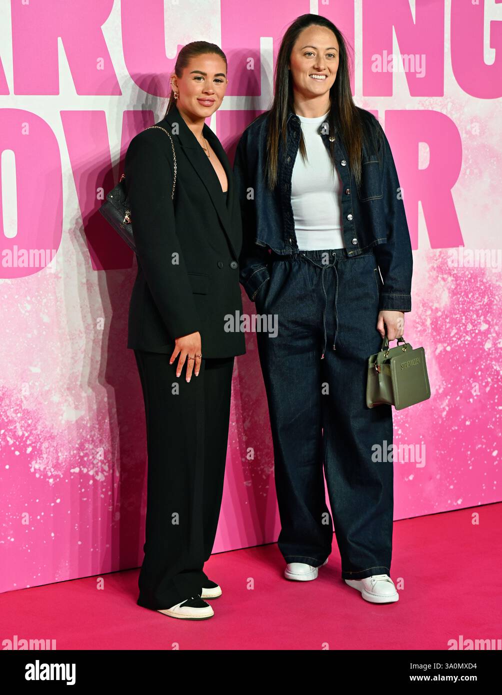 LONDON, ENGLAND: Megan Campbell besucht Marching Powder World Premiere am Cineworld Leicester Square am 4. März 2025 in London. (Foto von 李世惠/siehe Li/Picture Capital) Credit: Siehe Li/Picture Capital/Alamy Live News Stockfoto