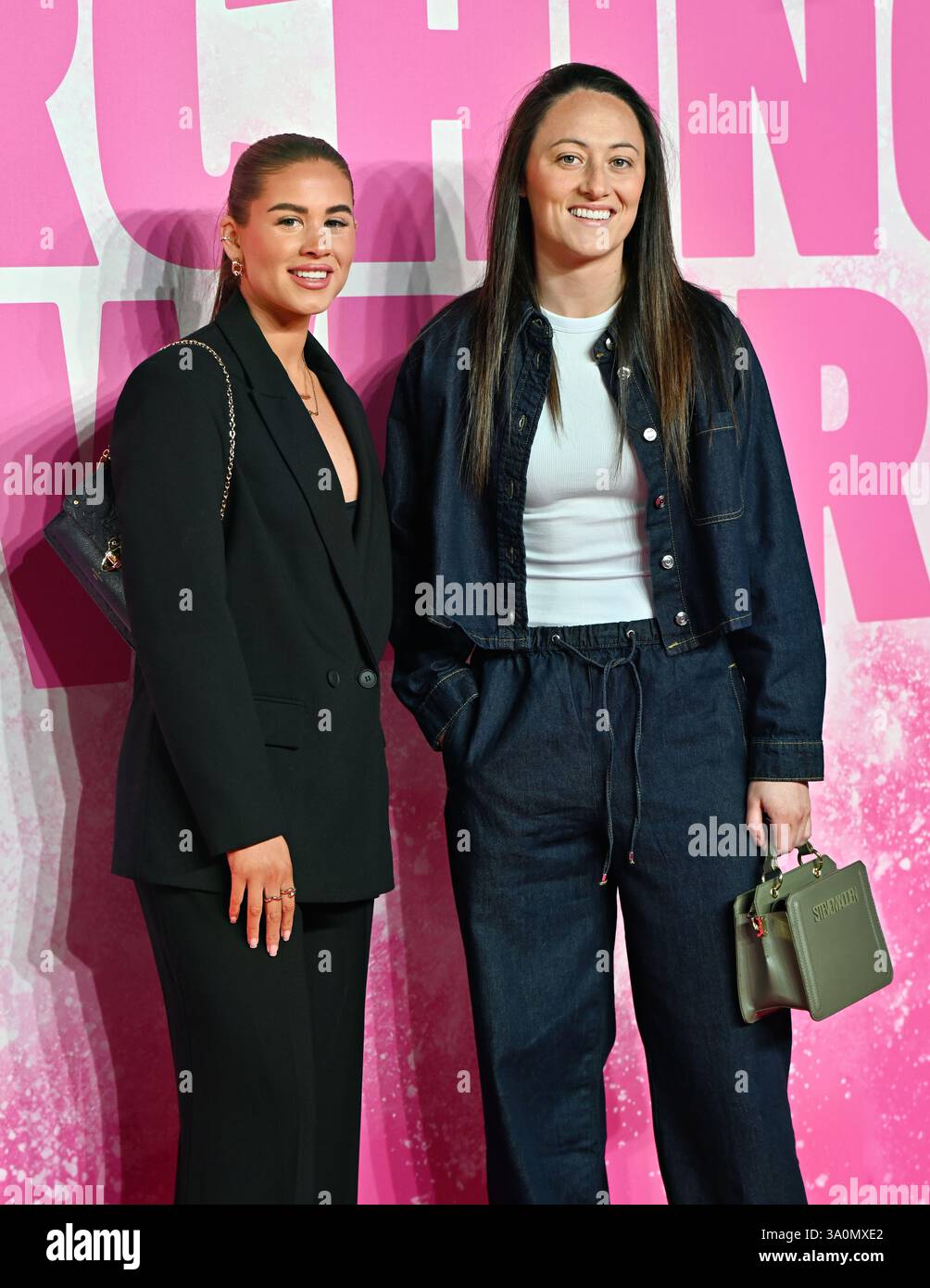 LONDON, ENGLAND: Megan Campbell besucht Marching Powder World Premiere am Cineworld Leicester Square am 4. März 2025 in London. (Foto von 李世惠/siehe Li/Picture Capital) Credit: Siehe Li/Picture Capital/Alamy Live News Stockfoto