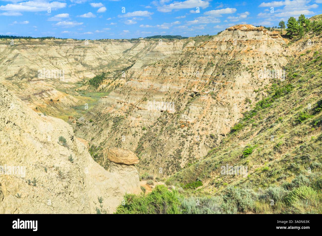 Badlands in der oberen Missouri River Breaks National Monument in der Nähe von Winifred, montana Stockfoto