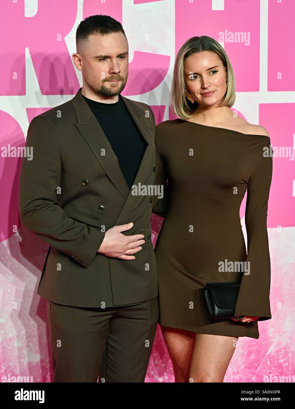 LONDON, ENGLAND: Danny-Boy Hatchard und Kerry Scouler nehmen am 4. März 2025 am Cineworld Leicester Square in London Teil. (Foto von 李世惠/siehe Li/Picture Capital) Credit: Siehe Li/Picture Capital/Alamy Live News Stockfoto