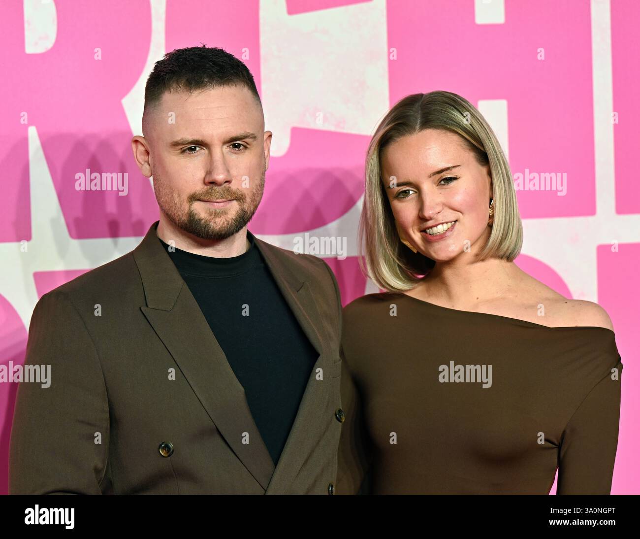 LONDON, ENGLAND: Danny-Boy Hatchard und Kerry Scouler nehmen am 4. März 2025 am Cineworld Leicester Square in London Teil. (Foto von 李世惠/siehe Li/Picture Capital) Credit: Siehe Li/Picture Capital/Alamy Live News Stockfoto
