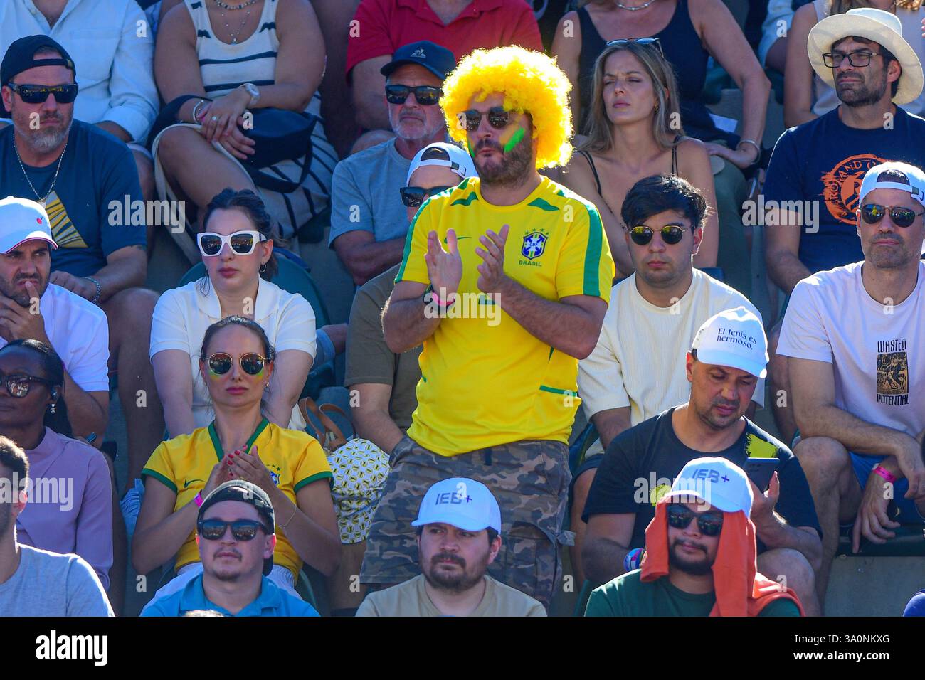 Brasilianische Tennisfans. Argentina Open 2025 Stockfoto