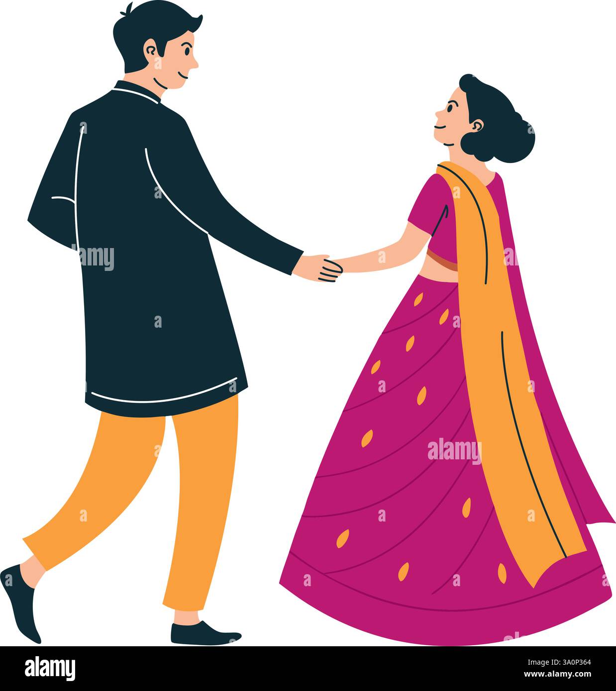 Indische Tradition Des Engagements Stock Vektor