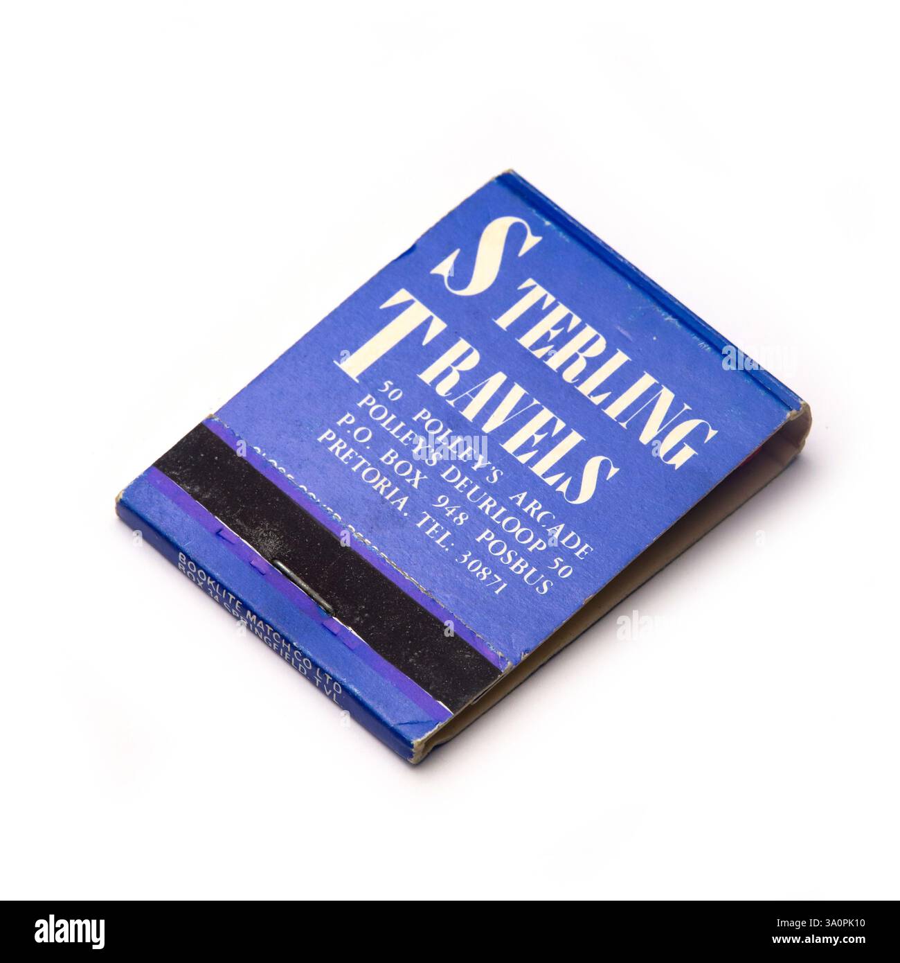 Sterling Travels Vintage Matches Matchbook. Stockfoto
