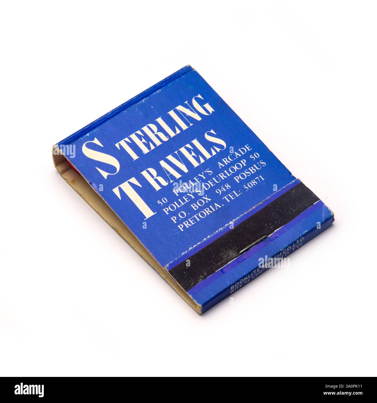 Sterling Travels Vintage Matches Matchbook. Stockfoto