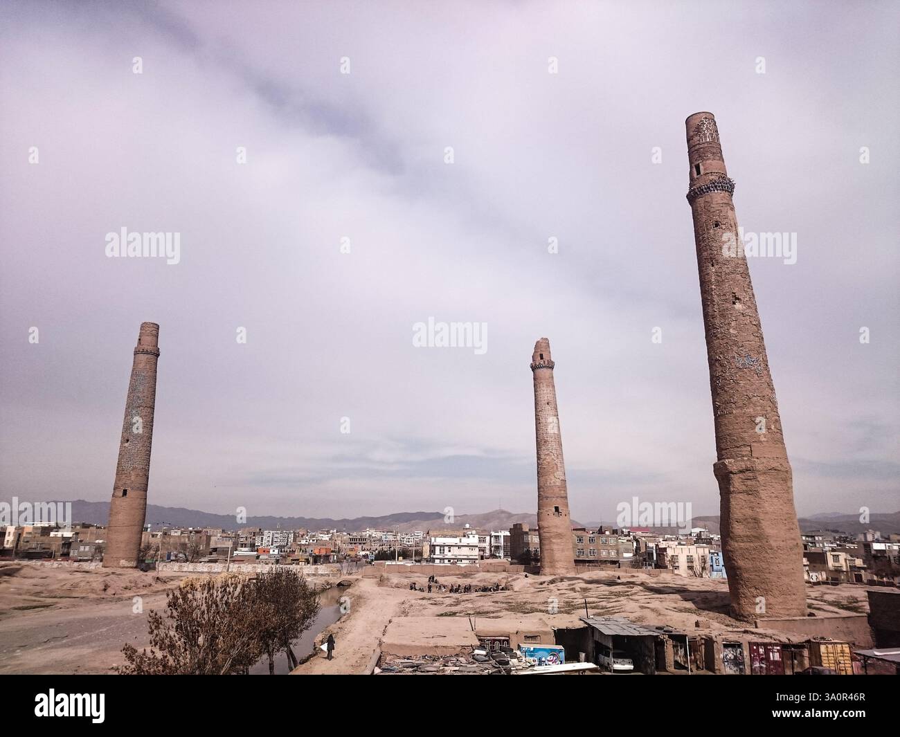 Die großen Minarette von Herat Stockfoto