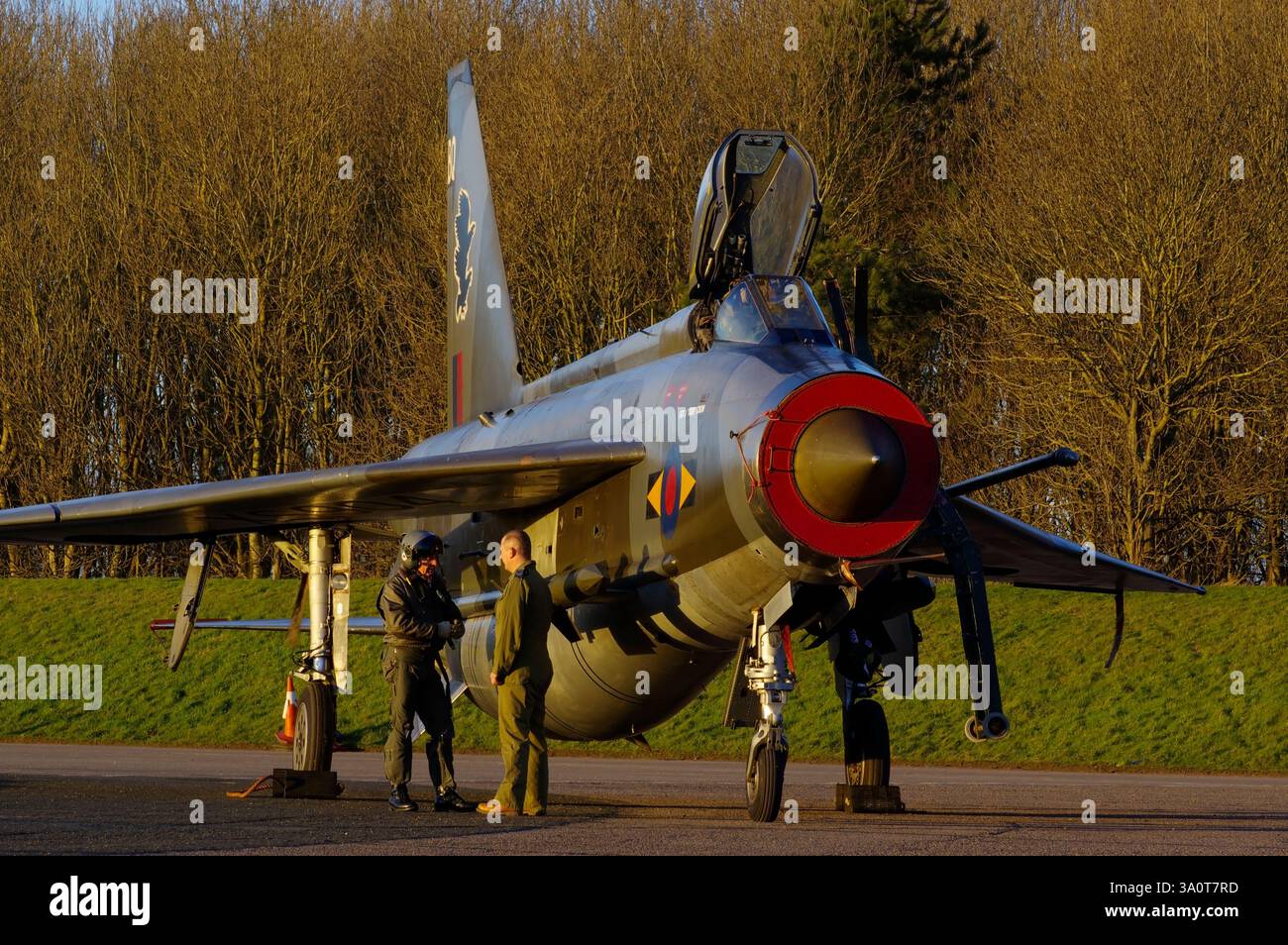 Englisch Electric, Lightning, F6, Bruntingthorpe, England, Vereinigtes Königreich. Stockfoto