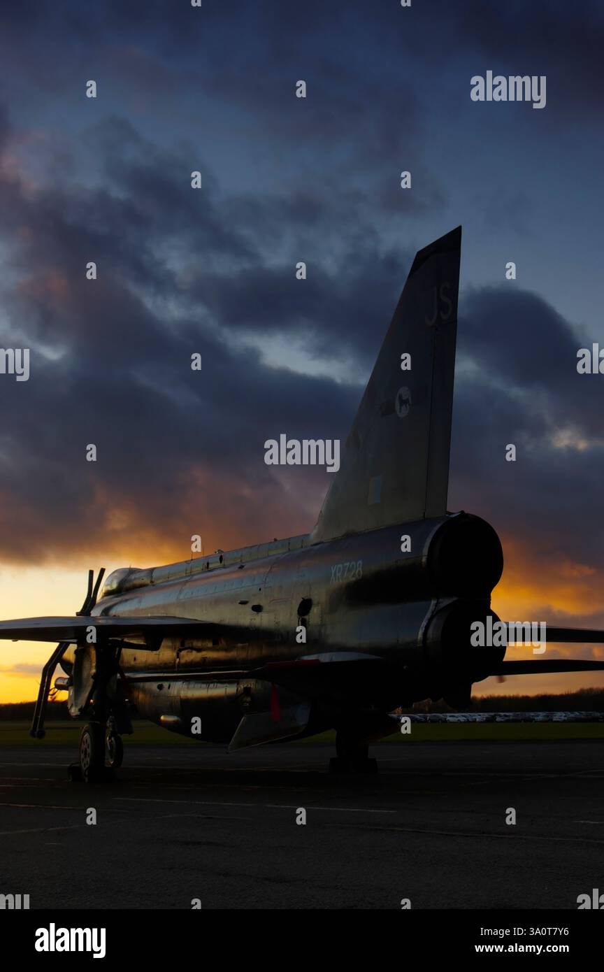 Englisch Electric, Lightning, F6, Bruntingthorpe, England, Vereinigtes Königreich. Stockfoto