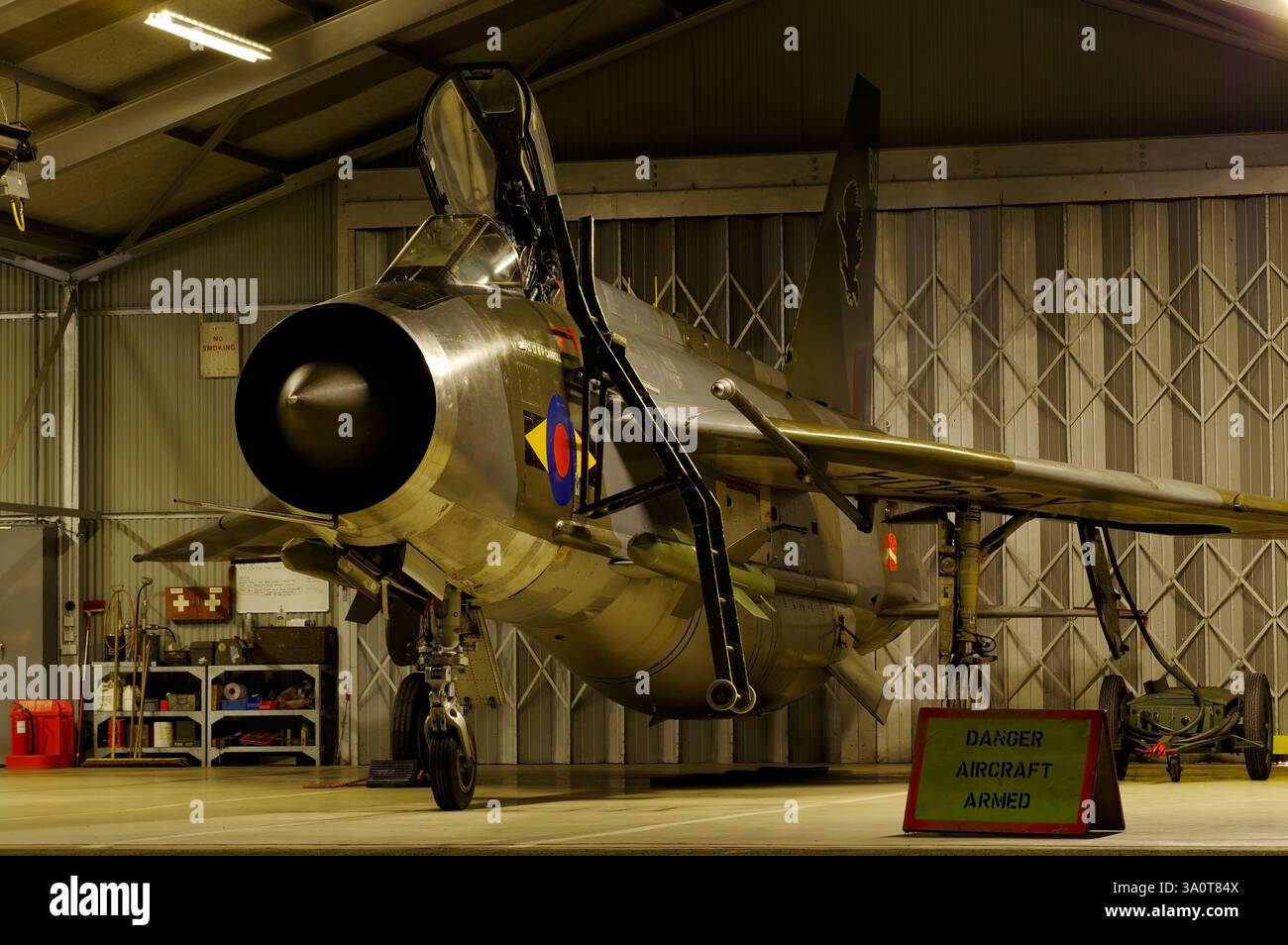 Englisch Electric, Lightning, F6, Bruntingthorpe, England, Vereinigtes Königreich. Stockfoto