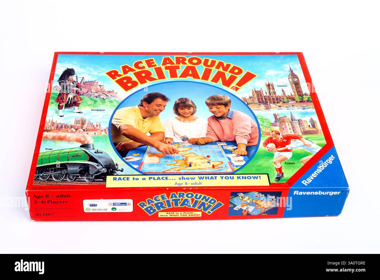 Ravensburger Race Around Britain Brettspiel Stockfoto