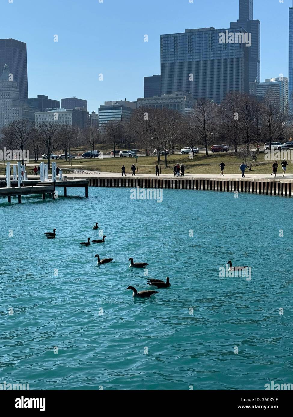 Chicago, Illinois, Urban, Architektur, High-Definition, Minimalismus, Straßenfotografie. Stockfoto