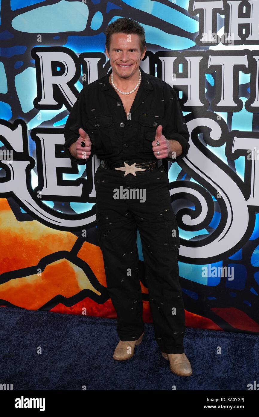 Tony Cavalero arrives at the premiere of "The Righteous Gemstones" on Wednesday, March 5, 2025, at Paramount Theatre in Los Angeles. (AP Photo/Chris Pizzello) Stockfoto