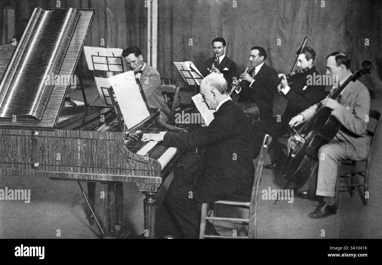Der spanische Komponist und Pianist Manuel de Falla, 1920er Jahre Stockfoto