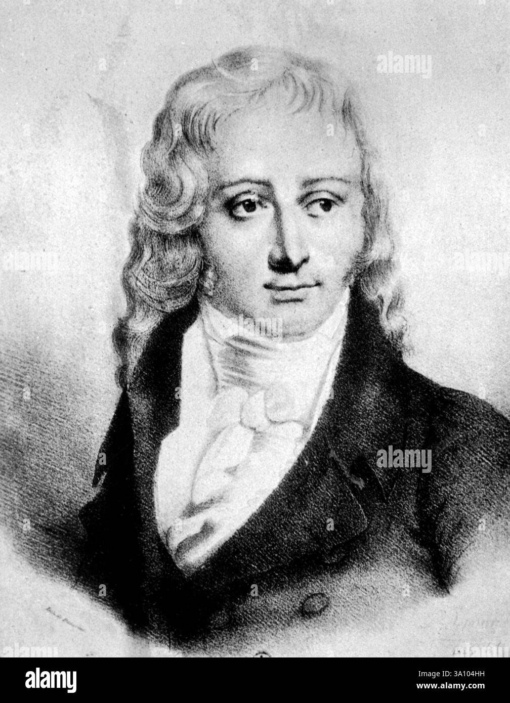 Der Schweizer-französische Schriftsteller Benjamin Constant, Illustration 1700er Jahre Stockfoto