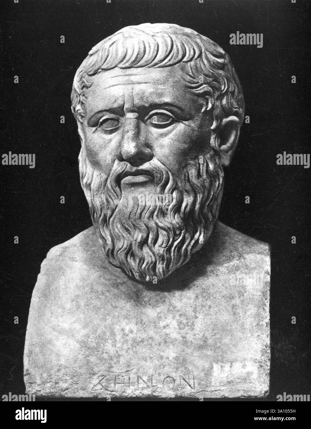 Griechischer Philosoph Platon Marmorbüste Stockfoto