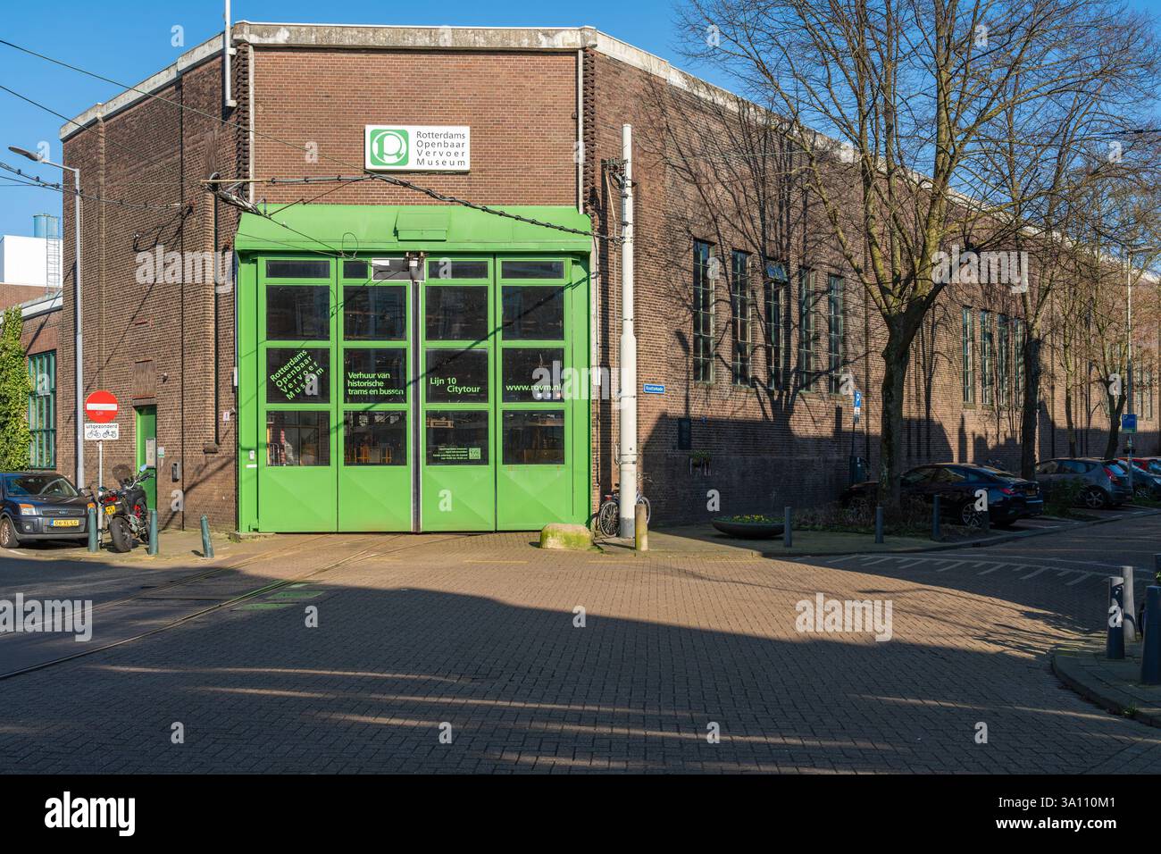 Rotterdam, Niederlande, 02.03.2025, Außenansicht des Rotterdam Public Transport Museum Stockfoto