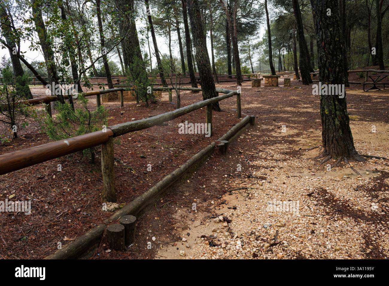 Landschaft im Naturgebiet von San Antonio von Alcoy, Spanien Stockfoto
