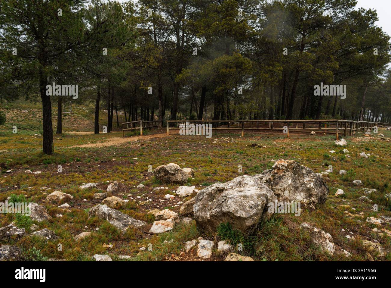 Landschaft im Naturgebiet von San Antonio von Alcoy, Spanien Stockfoto
