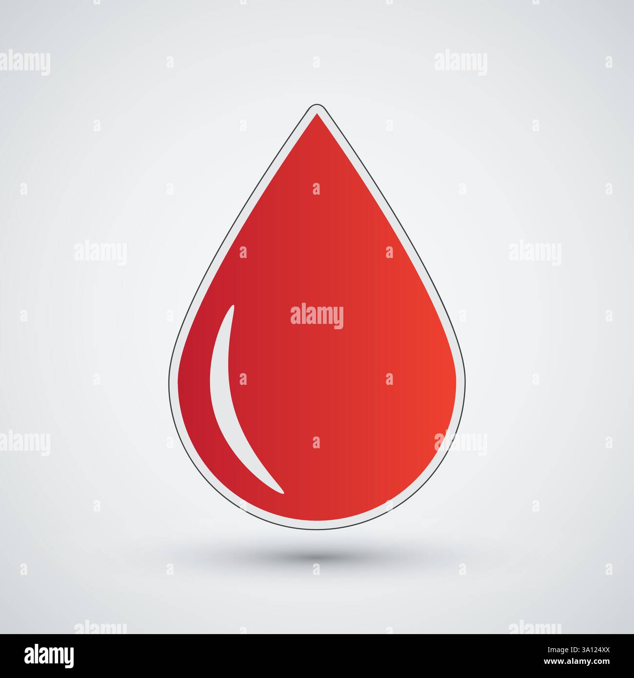 Symbol für Clean Blood Tropfen isoliert Stock Vektor