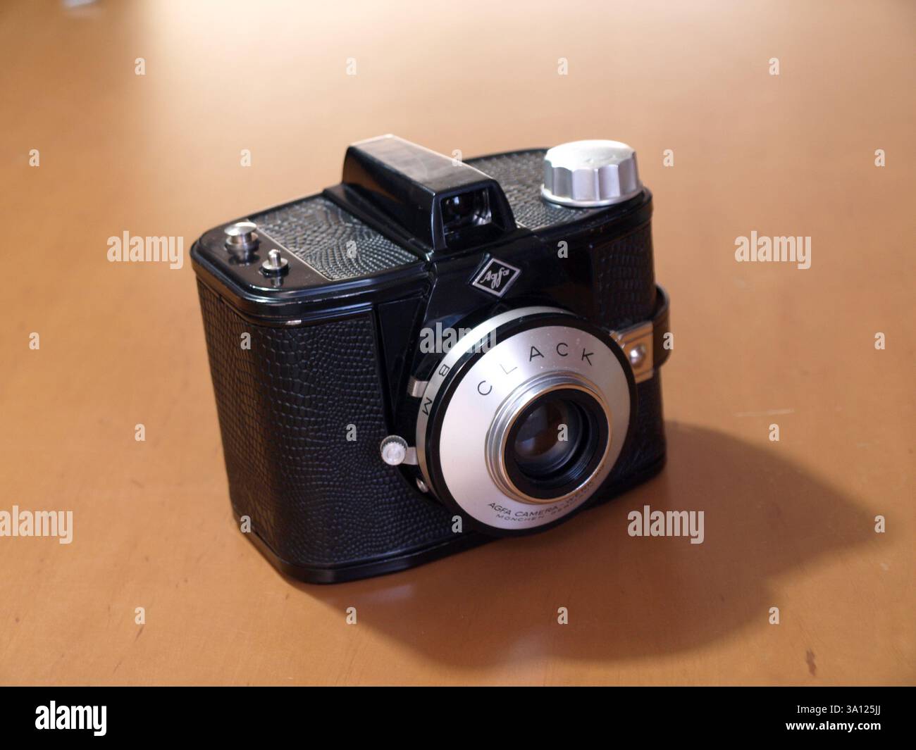 Agfa Clack wurde von 1954 bis 65 von Agfa hergestellt. Frühere Modelle hatten einen Metallkörper, spätere aus Kunststoff. (Wiki) Stockfoto