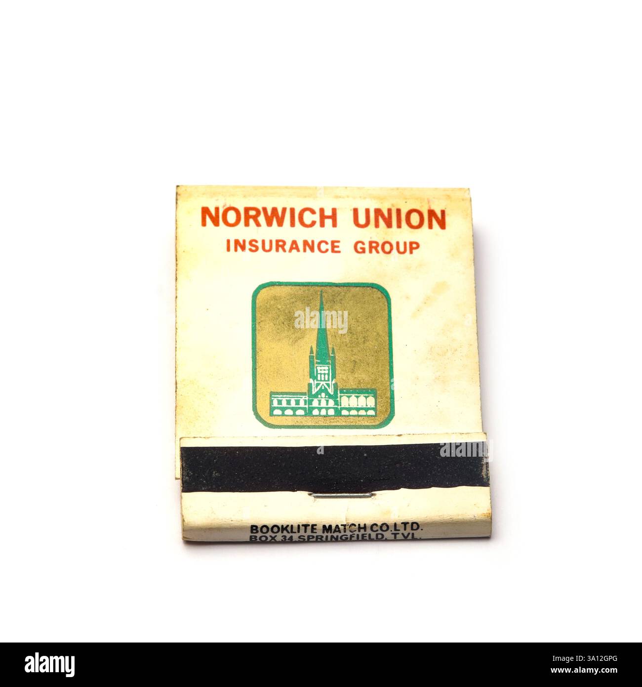 Vintage Streichholzbuch Stockfoto