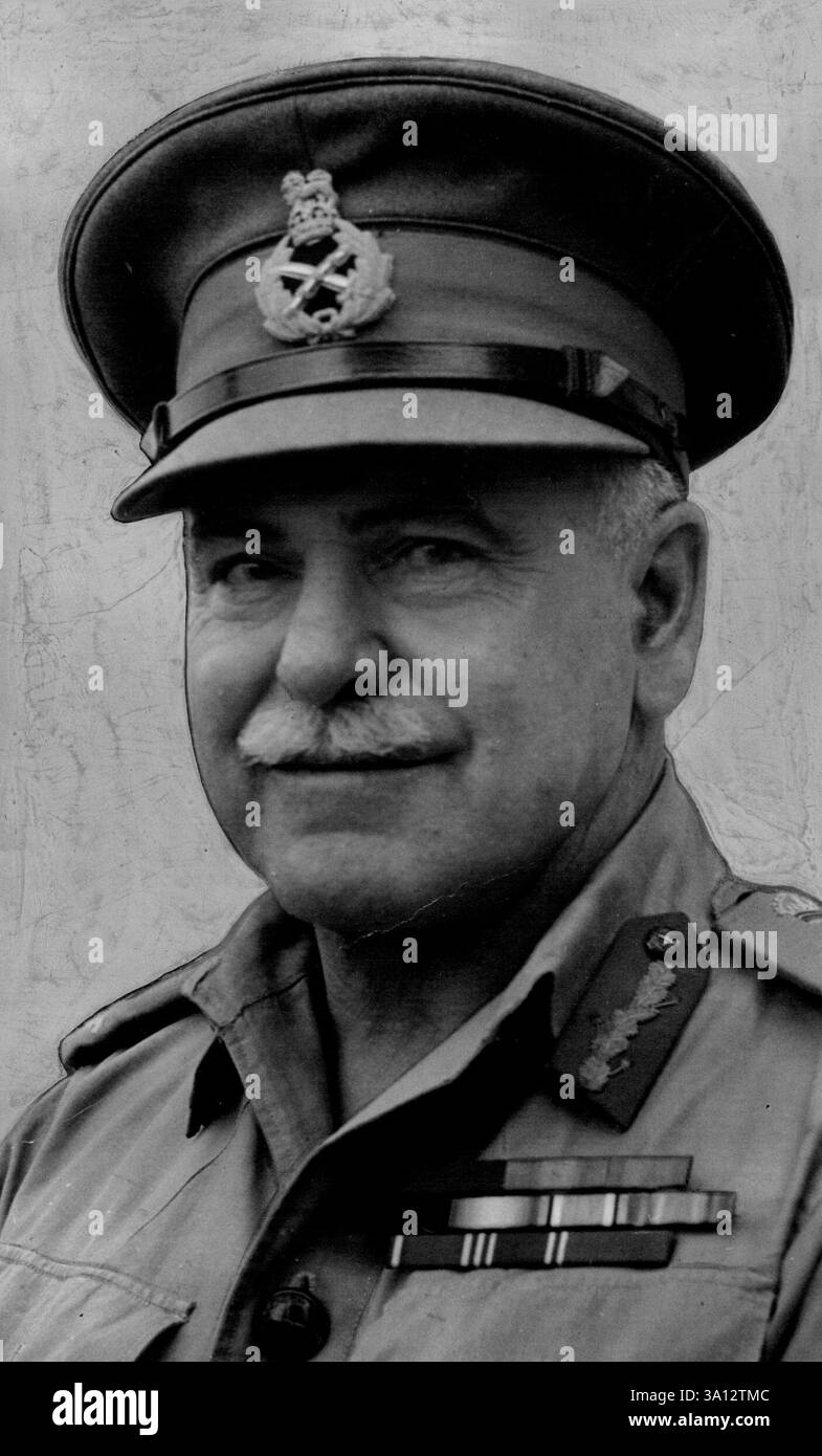 General Sir Thomas Blamey - Rt., C.B., C.M.G., D.S.C.General Officer Commanding AIF Trupps in Middle East. Stellvertretender Oberbefehlshaber der britischen Truppen im Nahen Osten. November 1941. Stockfoto