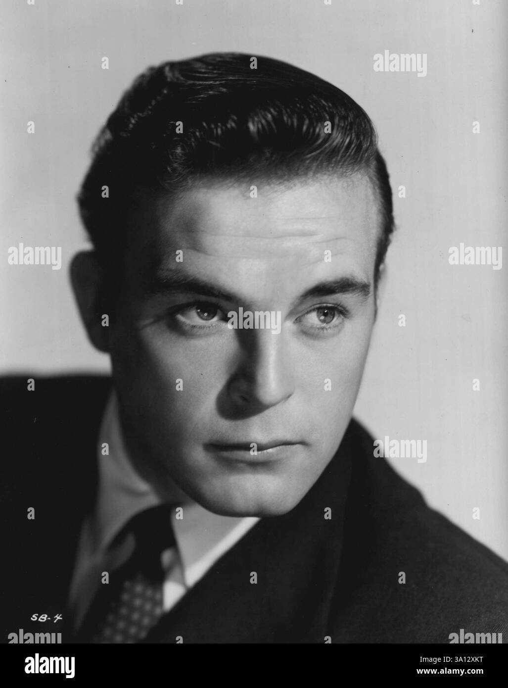 Scott Brady. Januar 1950. Stockfoto