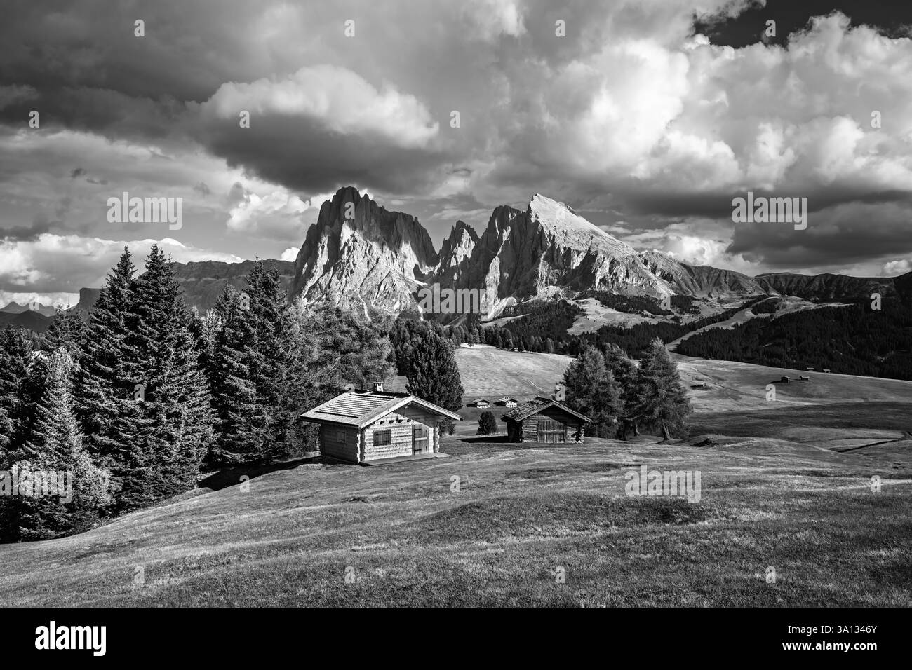 italien, dolomiten, Landschaft, Berge, Postkarte, Sonnenuntergang Sonnenaufgang, trentino, Dorf, etsch, alpen, alto, erstaunlich, Herbst, Hintergrund, schön Stockfoto