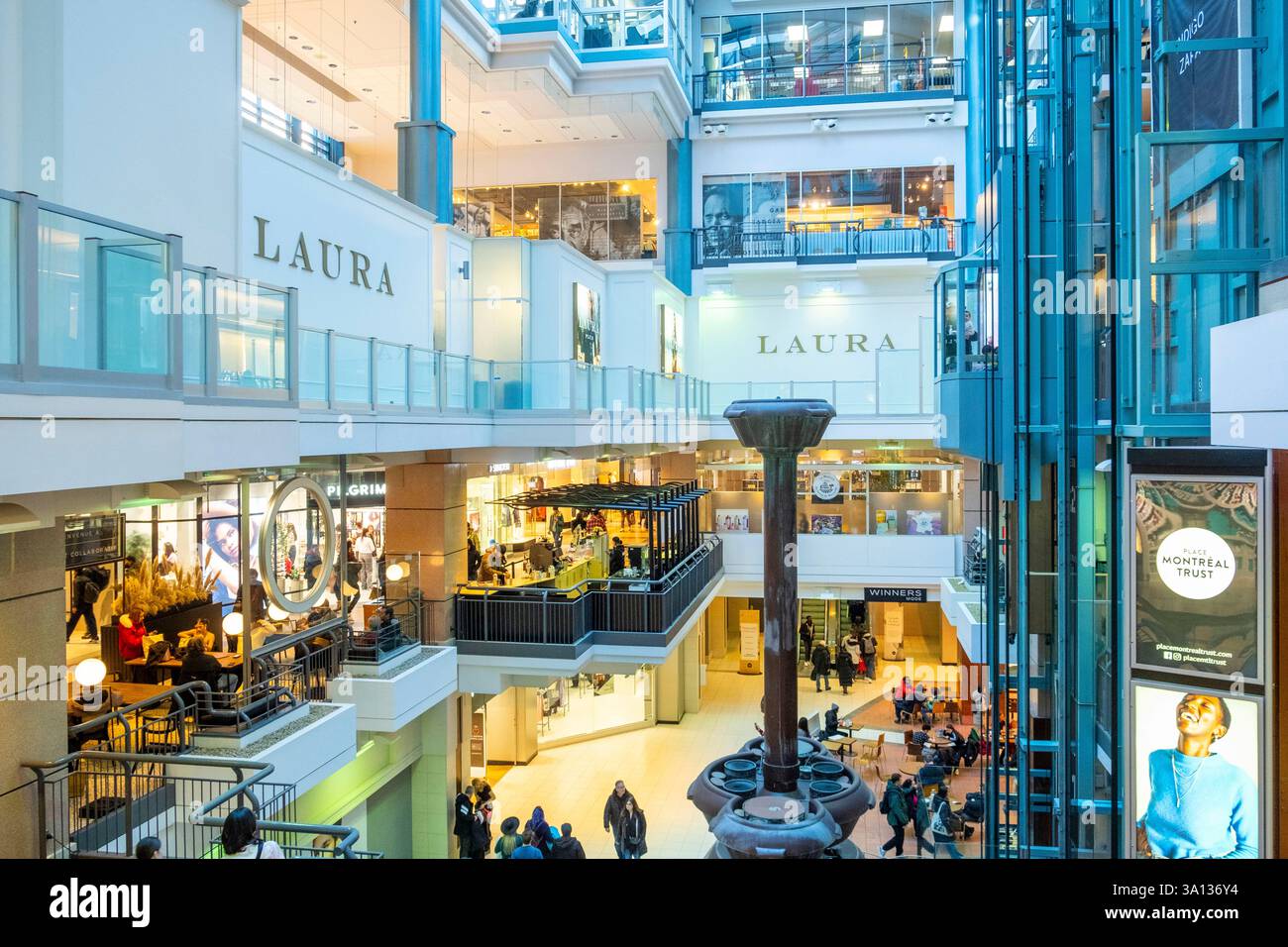 Kanada, Provinz Québec, Montreal, Stadtzentrum, unterirdische Stadt, das Eaton Einkaufszentrum Stockfoto